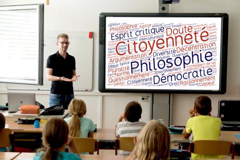 Professeur en classe