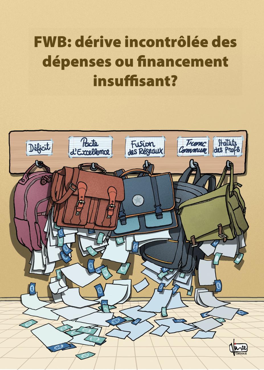 Porte manteau avec des cartables qui se vident sur le sol